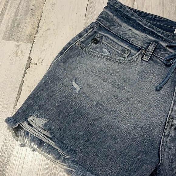 KanCan High Waist Denim Shorts - Blue - Picture 2 of 12